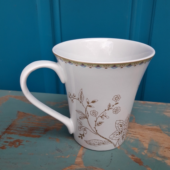 2 Peacock Mugs Coffee Cup Porcelain Teacup Bird Lover Gift Replacement - Picture 9 of 16